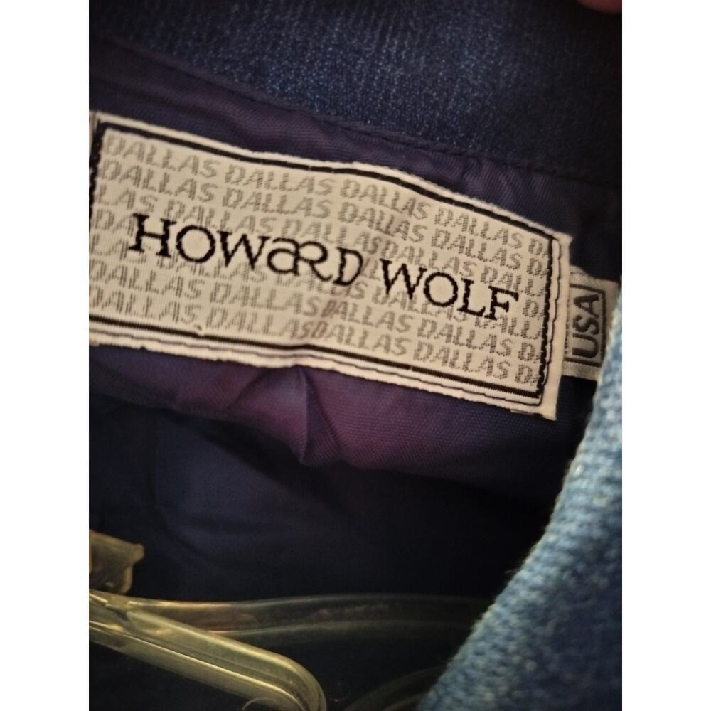 3228) Vtg Howard Wolf Dallas Tapestry Floral Animal Cropped Denim Jacket Sz 12 - Picture 6 of 7